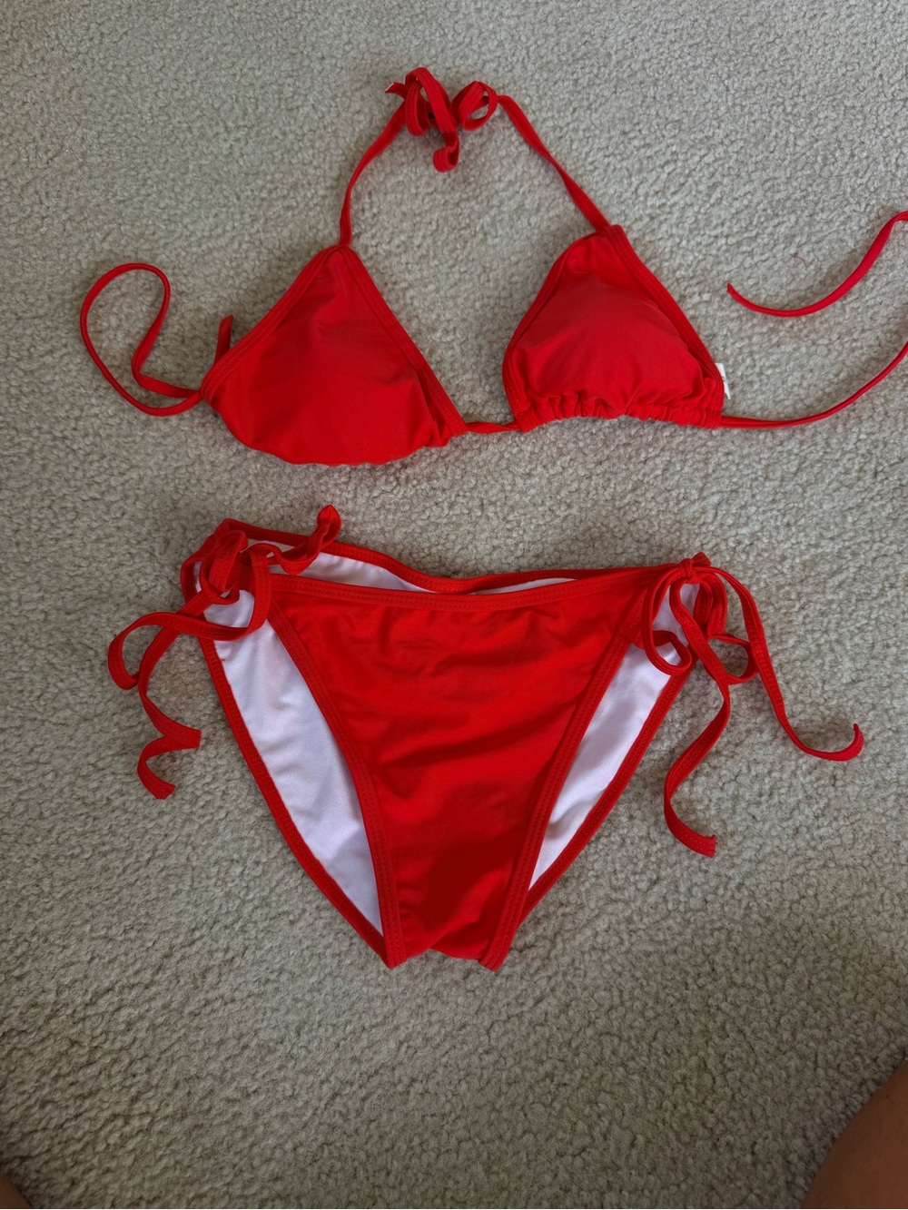 Red Triangle String Bikini Set - Picture 7 of 7